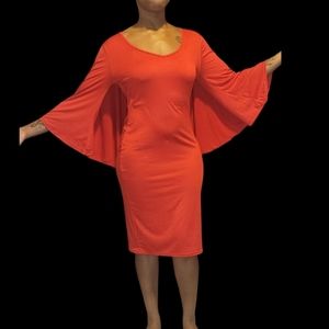 🌟 Cape Form-fitted Dress